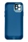 Arka Yüz İphone 12 Mavi Metal Kamera Korumalı Silikon Kılıf