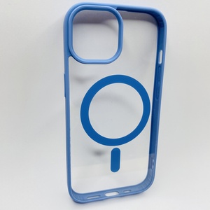 iPhone 15 Mavi Çerçeveli MagSafe Kılıf