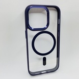 iPhone 14 Pro Koyu Mor Çerçeveli MagSafe Kılıf