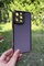 Dış Çekim Ön Yüz iPhone 13 Pro Max Kamera Korumalı Altın Renkli Mor Silikon Kılıf