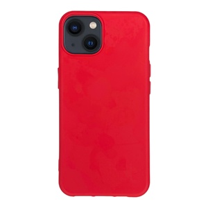 iPhone 13 İçi Süet Tasarımı Kırmızı Silikon Kılıf