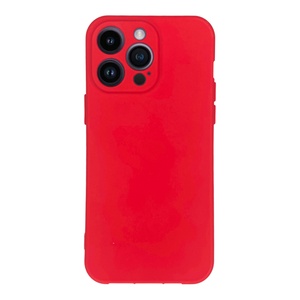 iPhone 14 Pro Max Kırmızı Yumuşak Silikon Kılıf