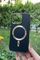 Dış Çekim Ön Yüz iPhone 14 Pro Siyah Deri MagSafe Kılıf