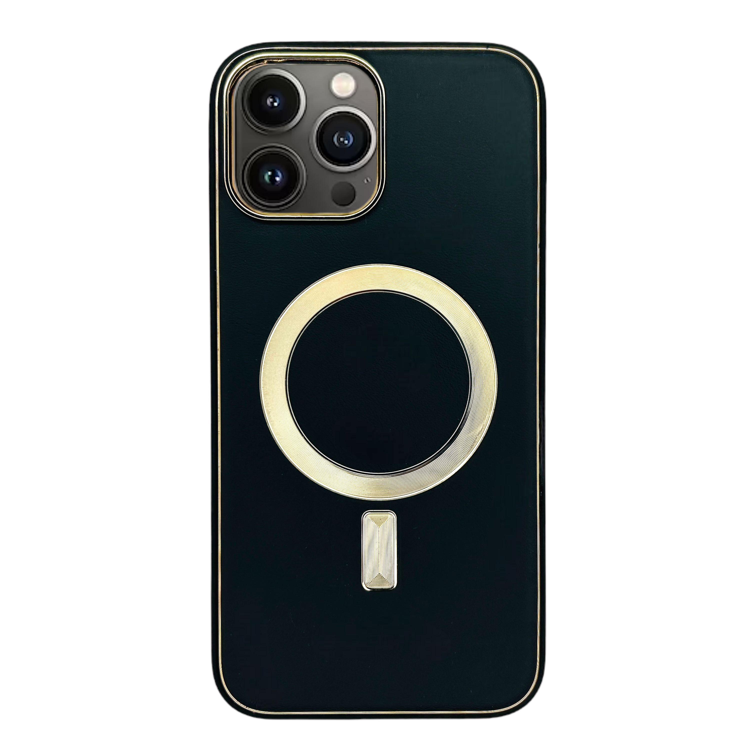 iPhone 13 Pro Max Siyah Deri MagSafe Kılıf